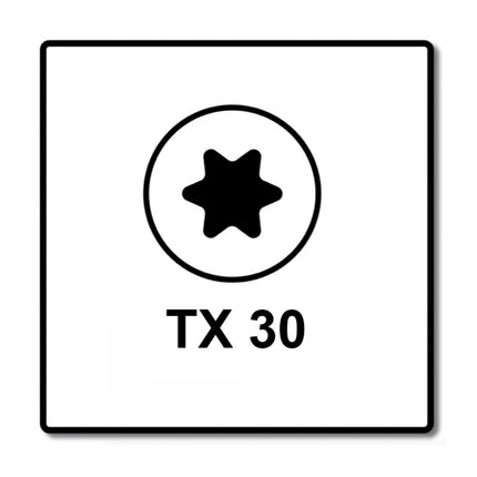 Fischer Power-Fast II FPF II tornillo para aglomerado 6,0x70 mm 100 piezas (670483) cabeza avellanada con rosca parcial Torx, galvanizado, pasivado azul