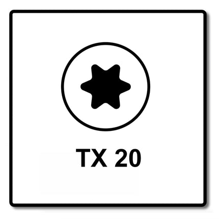 Fischer Power-Fast II FPF II Chipboard Screw 4.0x25mm, Pan head, Torx, Ful threaded, Blue zinc plated, 200pcs. (670236)