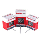 Fischer Power-Fast II FPF II tornillos para aglomerado 4,0x25 mm 200 piezas (670236) Cabeza redonda con rosca completa Torx galvanizado, pasivado azul