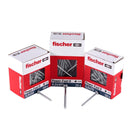 Fischer Power-Fast II FPF II tornillo para aglomerado 5,0x40 mm 100 piezas (670438) Cabeza plana con rosca completa Torx galvanizado, pasivado azul