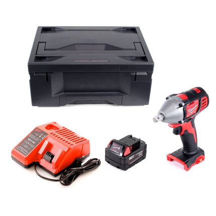 Milwaukee M18 BIW12-301M Atornillador de impacto inalámbrico 18V 240Nm 1/2" + 1x batería 3.0Ah + cargador + M-Box