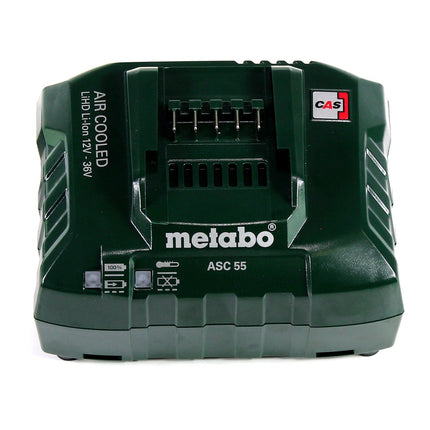 Metabo basic set 3x Li-Power batería 18 V 4.0 Ah CAS Li-Ion ( 3x 625591000 ) + cargador ASC 55 ( 627044000 )