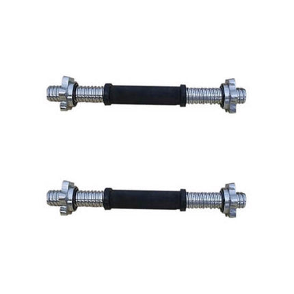 Juego de barras de mancuernas 2 piezas 35 cm 2,5 kg + 6 discos de pesas de hierro fundido 1,25 kg