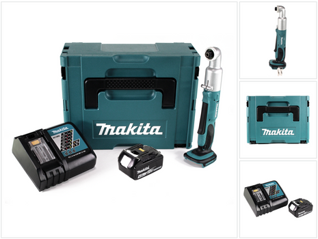 Makita DTL 061 RM1J Akku Winkelschlagschrauber 18V 1/4" 60Nm + 1x Akku 4,0Ah + Ladegerät + Makpac