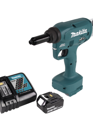 Makita DRV 250 RF1 Remachadora a batería 18V 20kN brushless + 1x batería 3.0Ah + cargador