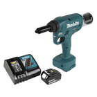 Makita DRV 250 RF1 Remachadora a batería 18V 20kN brushless + 1x batería 3.0Ah + cargador