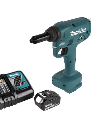 Makita DRV 250 RM1 Remachadora a batería 18V 20kN brushless + 1x batería 4.0Ah + cargador