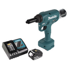 Makita DRV 250 RM1 Remachadora a batería 18V 20kN brushless + 1x batería 4.0Ah + cargador