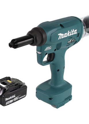 Makita DRV 250 T1 remachadora a batería 18V 20kN sin escobillas + 1x batería 5.0Ah - sin cargador