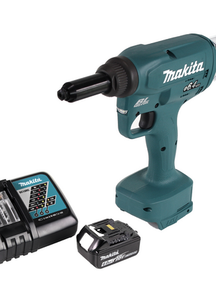 Makita DRV 250 RG1 remachadora a batería 18V 20kN sin escobillas + 1x batería 6.0Ah + cargador