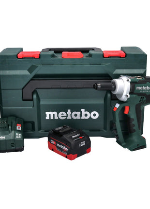 Metabo NP 18 LTX BL 5.0 remachadora ciega a batería 18 V 10 kN sin escobillas + 1x batería 5,5 Ah + cargador + metaBOX