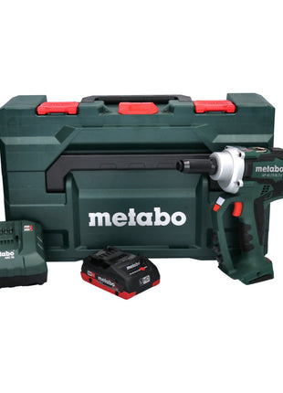 Metabo NP 18 LTX BL 5.0 remachadora ciega a batería 18 V 10 kN sin escobillas + 1x batería 4,0 Ah + cargador + metaBOX