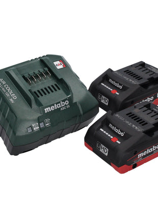 Metabo NP 18 LTX BL 5.0 remachadora ciega a batería 18 V 10 kN sin escobillas (619002800) + 2x batería 4,0 Ah + cargador + metaBOX