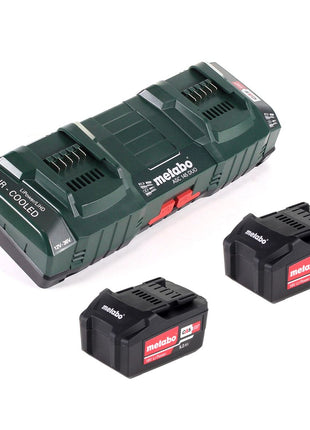 Set básico Metabo con 2 baterías Li-Power 5,2Ah + cargador doble ASC 145 DUO