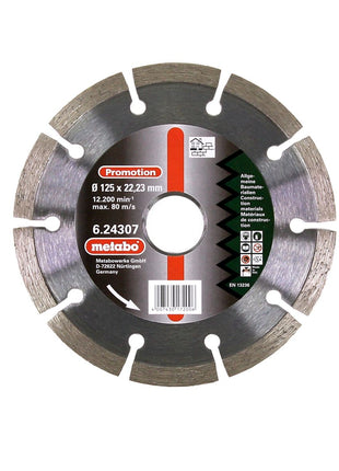 Disco de corte de diamante Metabo SP-U universal SP 125x22,23 mm (624307000) para amoladoras angulares