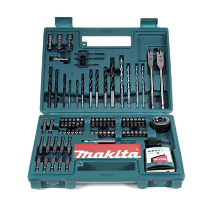 Llave de impacto a batería Makita DTD 152 SGK 18V 165Nm 1/4" + 1x batería 6.0Ah + cargador + set brocas 100 piezas + estuche
