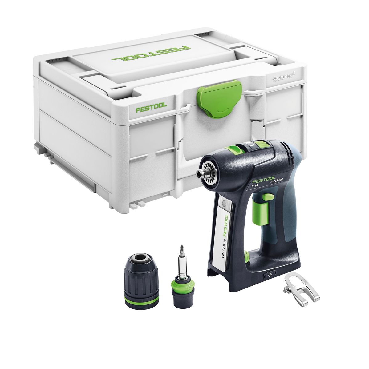 Festool C 18 Basic Taladro atornillador a batería 18V ( 576434 ) en Systainer - Sin batería, sin cargador incluidos