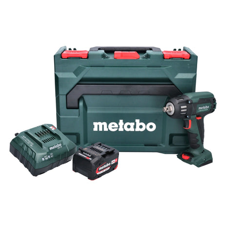 Metabo SSW 18 LTX 400 BL akumulatorowy klucz udarowy 18 V 400 Nm 1/2" bezszczotkowy + 1x akumulator 4,0 Ah + ładowarka + metaBOX