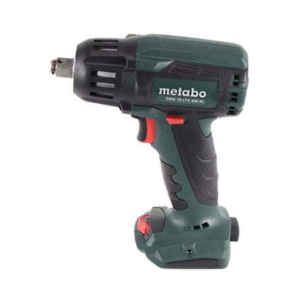Metabo SSW 18 LTX 400 BL Atornillador de impacto a batería 18 V 400 Nm 1/2" sin escobillas + 1x batería 5,2 Ah + metaBOX - sin cargador