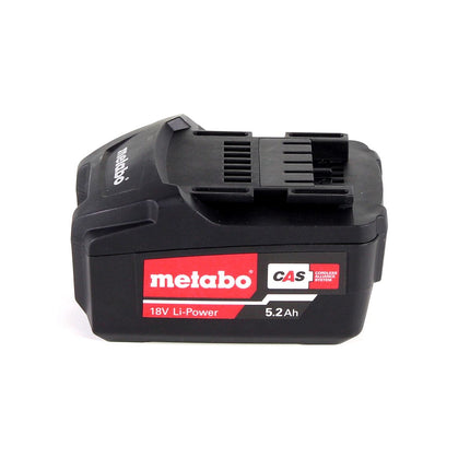 Metabo SSW 18 LTX 400 BL Atornillador de impacto a batería 18 V 400 Nm 1/2" sin escobillas + 1x batería 5,2 Ah + metaBOX - sin cargador