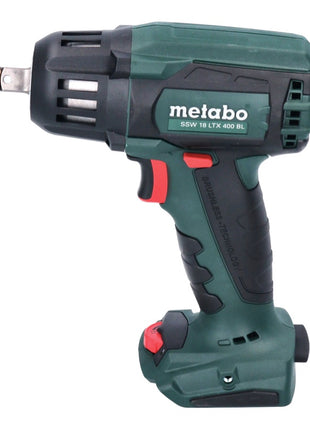 Metabo SSW 18 LTX 400 BL Atornillador de impacto a batería 18 V 400 Nm 1/2" sin escobillas + 1x batería 4,0 Ah + cargador + metaBOX