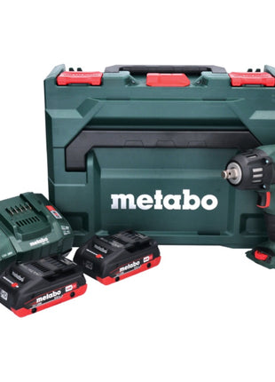 Metabo SSW 18 LTX 400 BL Atornillador de impacto a batería 18 V 400 Nm 1/2" sin escobillas + 2x batería 4,0 Ah + cargador + metaBOX