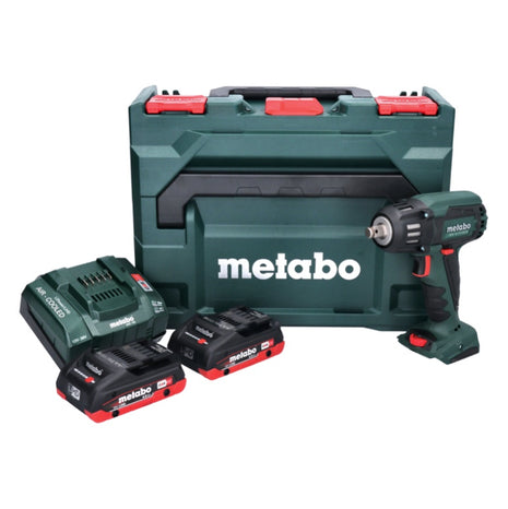 Metabo SSW 18 LTX 400 BL Akku Schlagschrauber 18 V 400 Nm 1/2" Brushless + 2x Akku 4,0 Ah + Ladegerät + metaBOX