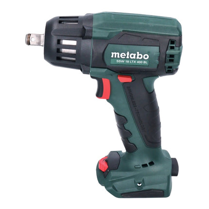 Metabo SSW 18 LTX 400 BL Atornillador de impacto a batería 18 V 400 Nm 1/2" sin escobillas + 1x batería 5,5 Ah + cargador + metaBOX