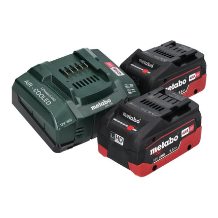 Metabo SSW 18 LTX 400 BL Atornillador de impacto a batería 18 V 400 Nm 1/2" sin escobillas + 2x batería 5,5 Ah + cargador + metaBOX