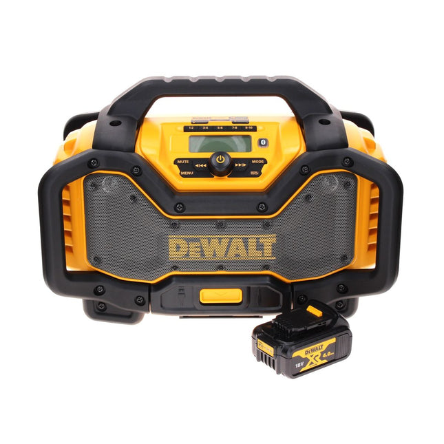 Radio portátil con batería DeWalt DCR 027 N DAB+ 10,8-18,0 V + 1 batería de 4,0 Ah - sin cargador