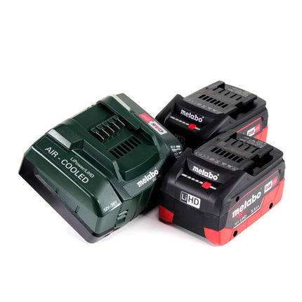 Metabo SSW 18 LTX 600 atornillador de impacto a batería 18 V 600 Nm 1/2" + 2x batería LiHD 5,5 Ah + cargador + MetaLoc