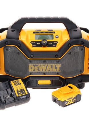 Radio à batterie DeWalt DCR 027 P1 DAB+ 10,8-18,0 V + 1x batterie 5,0 Ah + chargeur