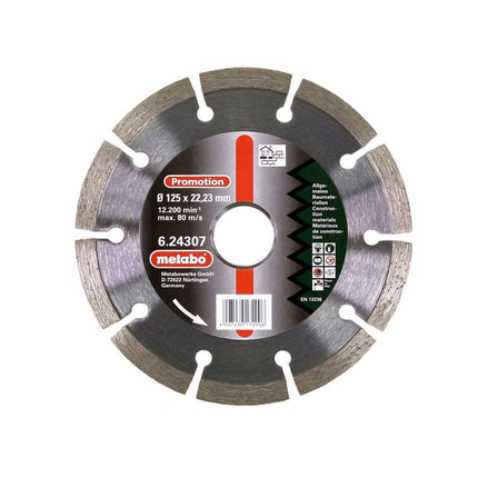 Amoladora angular Metabo W 850-125 850 W 125 mm (603608000) + 26 discos de corte + tuerca de cierre rápido