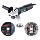 Meuleuse d'angle Metabo WEV 850-125 850 W 125 mm (603611000) + 26x disques à tronçonner + écrou à serrage rapide