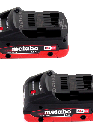 Metabo AG 18 Akku Gebläse 18 V + 2x LiHD Akku 4,0 Ah + Ladegerät