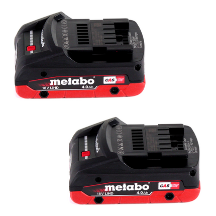 Soplador sin cable Metabo AG 18 18 V + 2x batería LiHD 4,0 Ah + cargador