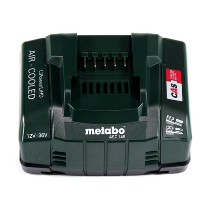 Soplador sin cable Metabo AG 18 18 V + 2x batería LiHD 4,0 Ah + cargador