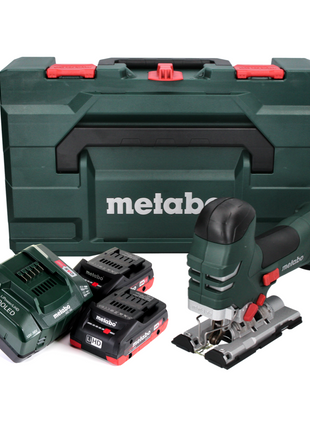 Metabo STA 18 LTX 140 Scie sauteuse sans fil 18V + 2x Batteries 4,0 Ah + Chargeur + Coffret metaBOX