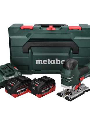 Sierra de calar a batería Metabo STA 18 LTX 140 18 V + 2x baterías 5,5 Ah + cargador + metaBOX