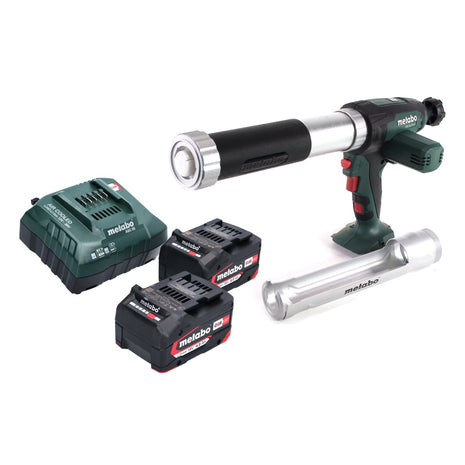 Pistola de cartuchos a batería Metabo KPA 18 LTX 400 18 V + 2x batería 4,0 Ah + cargador