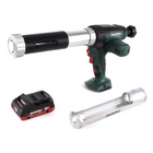 Pistola de cartuchos de batería Metabo KPA 18 LTX 400 18 V + 1x batería LiHD 4,0 Ah - sin cargador