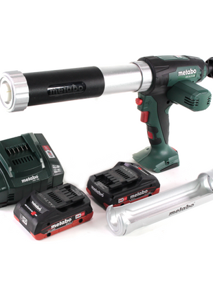 Metabo KPA 18 LTX 400 Akku Kartuschenpistole 18 V + 2x LiHD Akkupack 4,0 Ah + Ladegerät