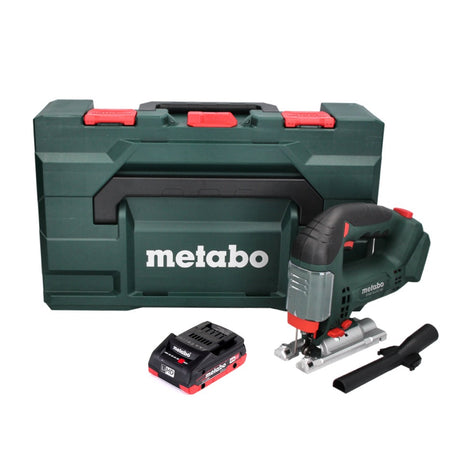 Sierra de calar a batería Metabo STAB 18 LTX 100 18 V + 1x batería LiHD 4,0 Ah + MetaBOX - sin cargador