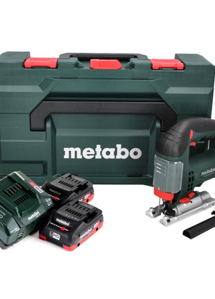 Sierra de calar a batería Metabo STAB 18 LTX 100 18 V + 2x batería LiHD 4,0 Ah + cargador + MetaBOX