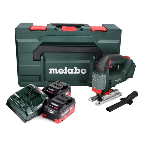 Metabo STAB 18 LTX 100 Akku Stichsäge 18 V + 2x LiHD Akku 5,5 Ah + Ladegerät + MetaBOX