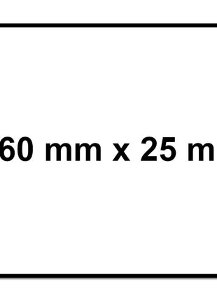 Cinta adhesiva de papel Kraft Meisterling 60 mm x 25 m (006300000120) Cinta adhesiva de dispersión acrílica