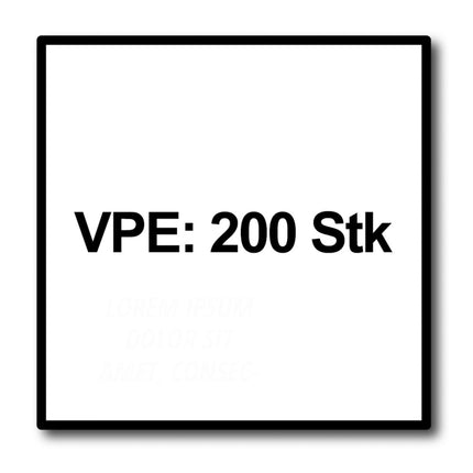 Tornillos para terraza Meisterling 5x50 mm 200 piezas (010010000201) Punta CUT Lente de 90° Cabeza avellanada con rosca gruesa Torx 2/3 Acero inoxidable V2A