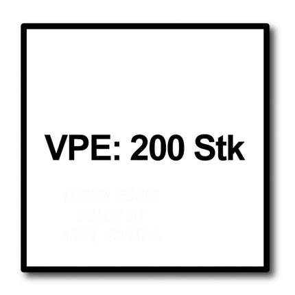 Meisterling Viti per terrazze 5x60 mm - 200 pezzi ( 010010000211 ) Punta CUT 90° lente a testa svasata con filettatura grossa Torx 2/3 acciaio inossidabile V2A