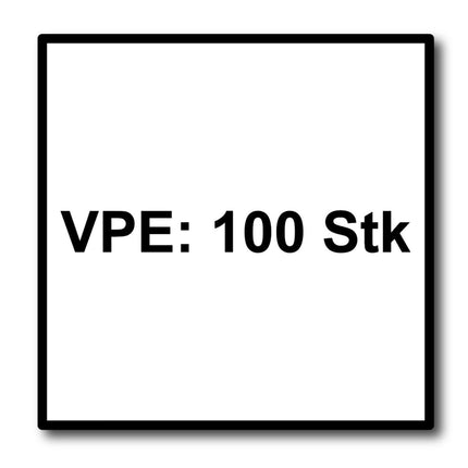 Tornillos para fachada Meisterling 4,8x25 mm 100 piezas (010020000031) 12 mm cabeza plana marrón oscuro con rosca parcial Torx Acero inoxidable V2A