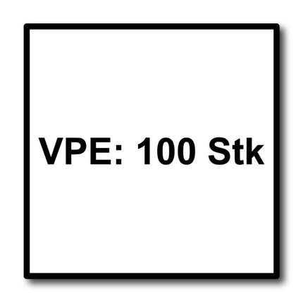 Meisterling Vis de façade 5,5x35 mm, 100 pcs., tête plate 12 mm, filetage partiel, empreinte Torx, acier inoxydable V4A, gris foncé (010030000115)